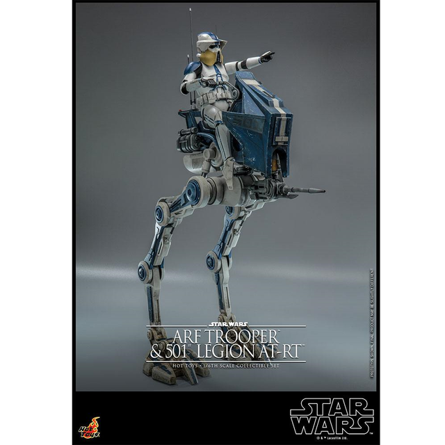 Star Wars The Clone Wars Action Figure 1/6 ARF Trooper & 501st Legion AT-RT 30cm