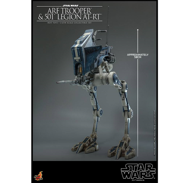 Star Wars The Clone Wars Action Figure 1/6 ARF Trooper & 501st Legion AT-RT 30cm