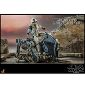 Star Wars The Clone Wars Action Figure 1/6 ARF Trooper & 501st Legion AT-RT 30cm