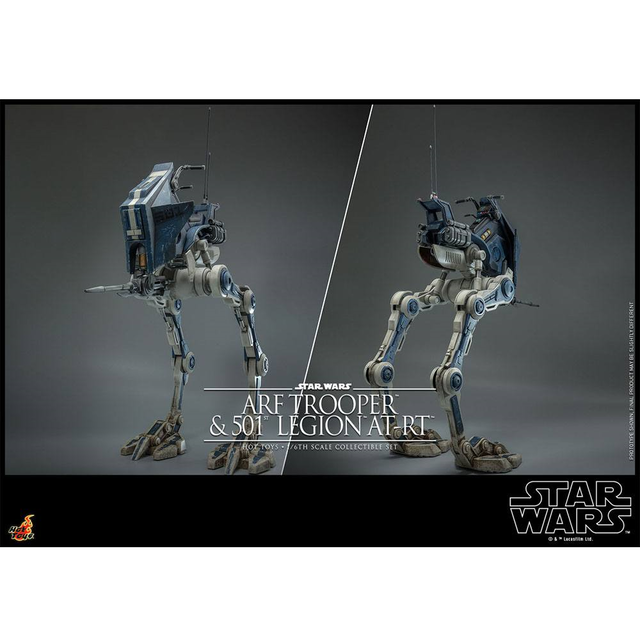 Star Wars The Clone Wars Action Figure 1/6 ARF Trooper & 501st Legion AT-RT 30cm
