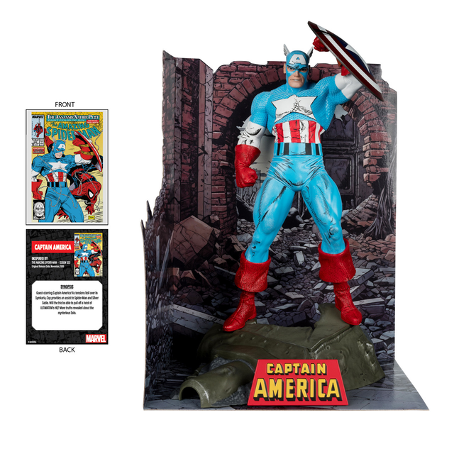 Marvel PVC Statue 1/6 Captain America (The Amazing Spider-Man #323) 28cm Marvel PVC Statue 1/6 Captain America (The Amazing Spider-Man #323) 28cm
