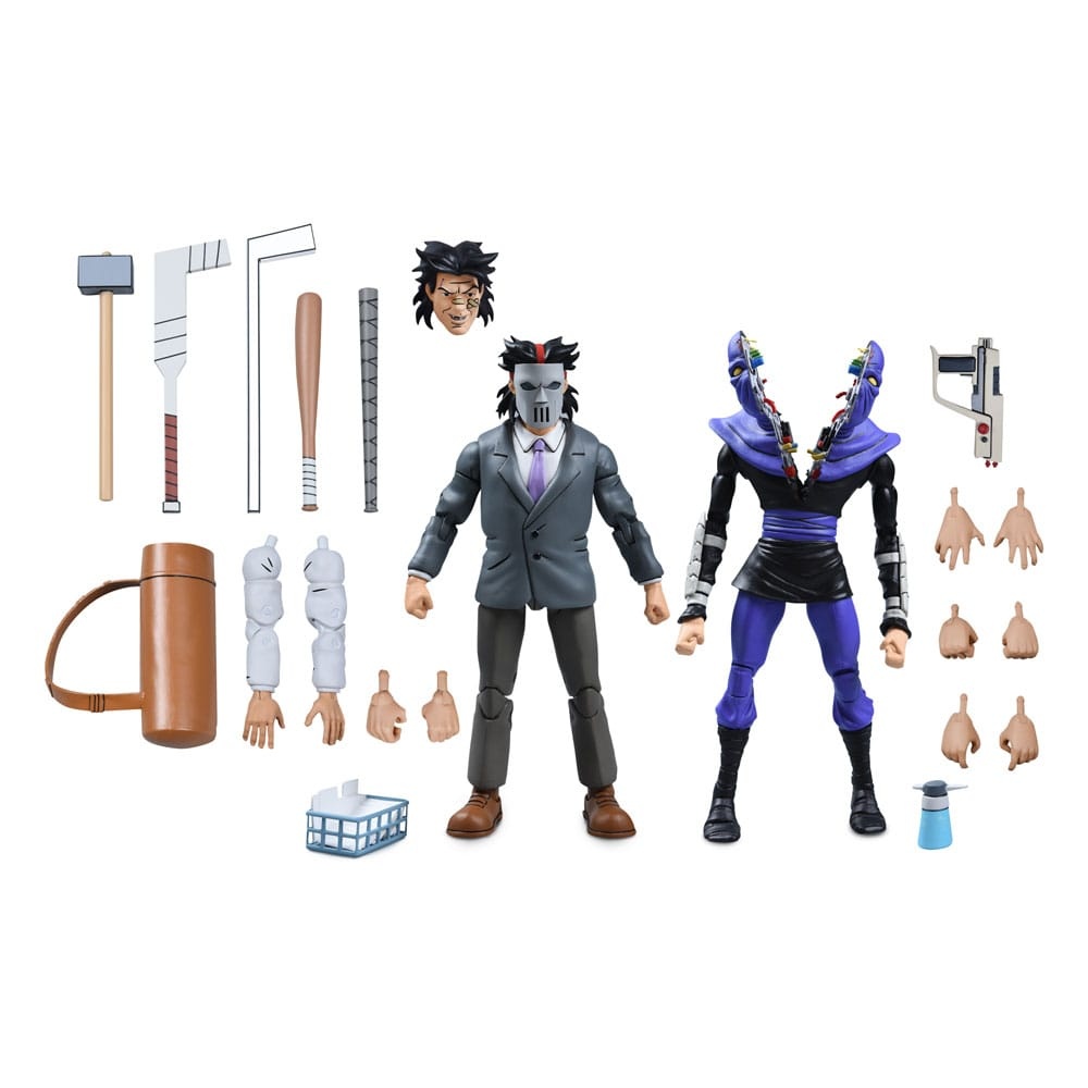 NECA TMNT (Cartoon) Casey Jones & Split Foot Soldier afbeelding