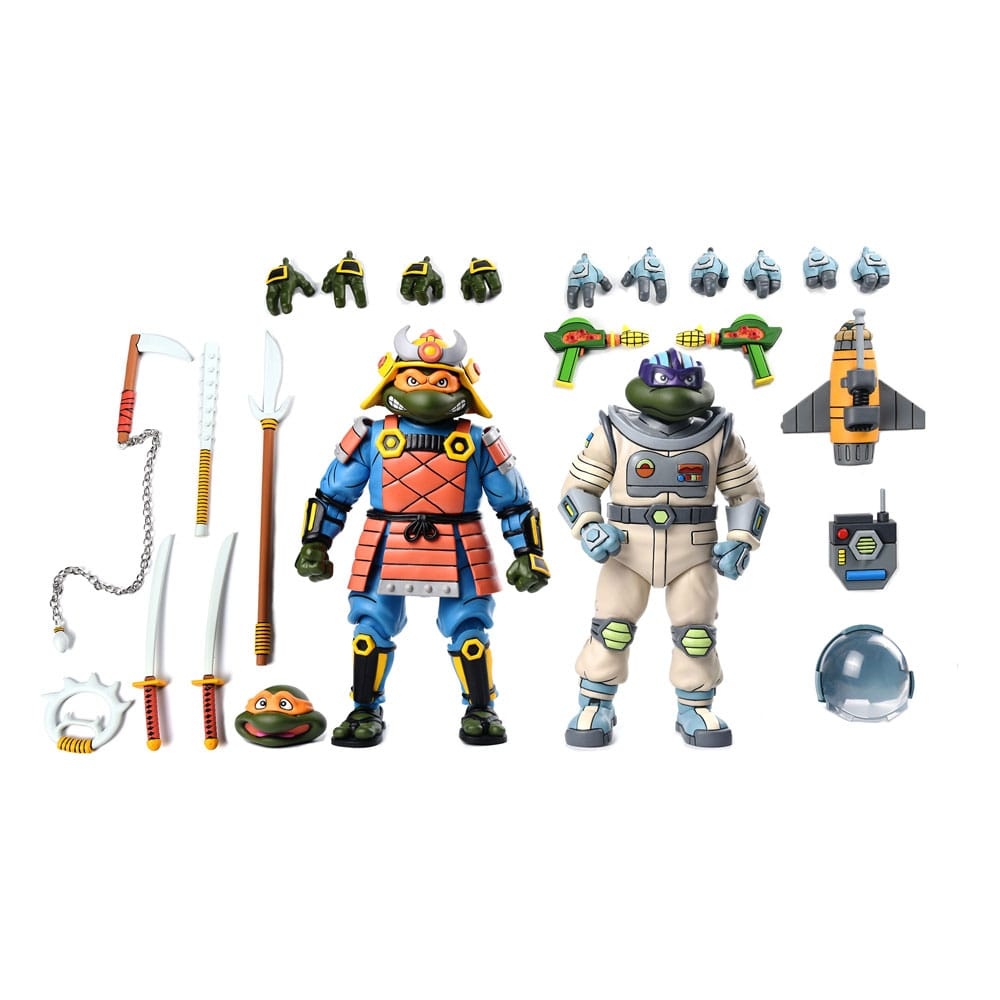 NECA TMNT (Cartoon) Space Adventure & Samurai Turtles afbeelding