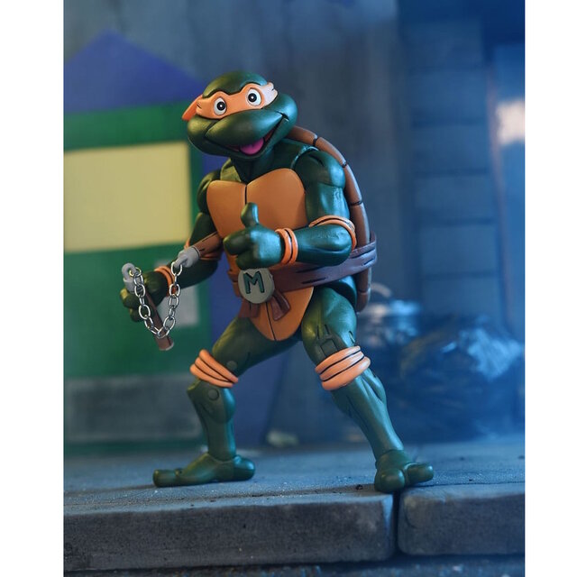 Teenage Mutant Ninja Turtles (Cartoon) Action Figure Ultimate Michelangelo VHS 18cm
