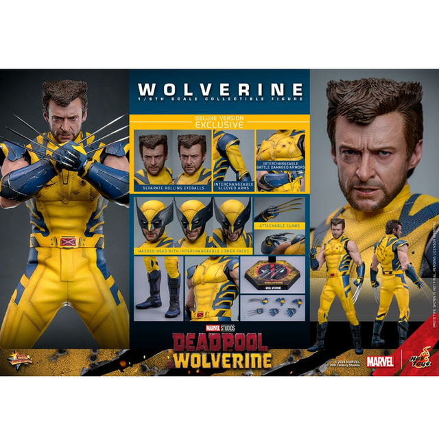 Deadpool & Wolverine Movie Masterpiece Action Figure 1/6 Wolverine (Deluxe Version) 31cm