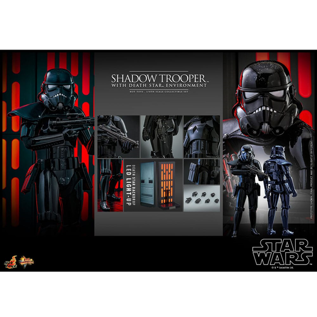 Star Wars Movie Masterpiece Action Figure 1/6 Shadow Trooper with Death Star Environment 30cm