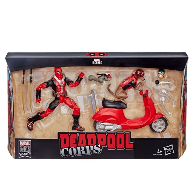 Deadpool Corps Marvel Legends Vehicle with Figure Deadpool with Scooter 15cm