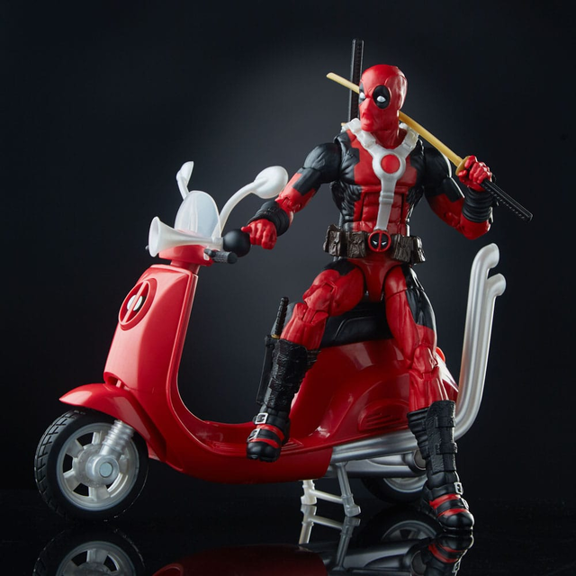 Deadpool Corps Marvel Legends Vehicle with Figure Deadpool with Scooter 15cm