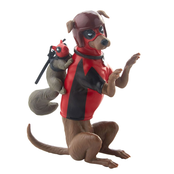 Deadpool Corps Marvel Legends Vehicle with Figure Deadpool with Scooter 15cm