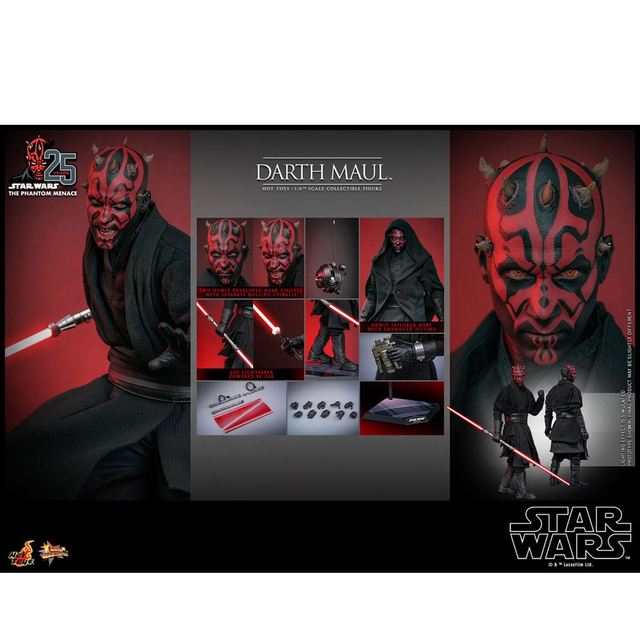 Star Wars Episode I Movie Masterpiece Action Figure 1/6 Darth Maul 29cm