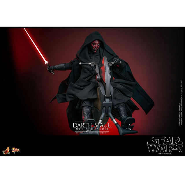 Star Wars Episode I Movie Masterpiece Action Figure 1/6 Darth Maul with Speeder 29cm