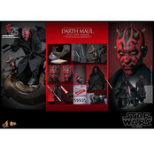 Star Wars Episode I Movie Masterpiece Action Figure 1/6 Darth Maul with Speeder 29cm