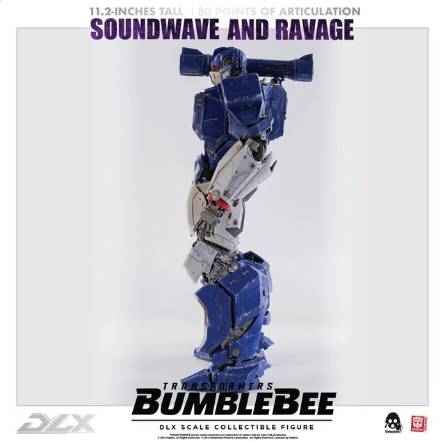 Transformers Bumblebee DLX Action Figure 2-Pack 1/6 Soundwave & Ravage 28cm