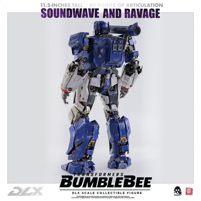 Transformers Bumblebee DLX Action Figure 2-Pack 1/6 Soundwave & Ravage 28cm