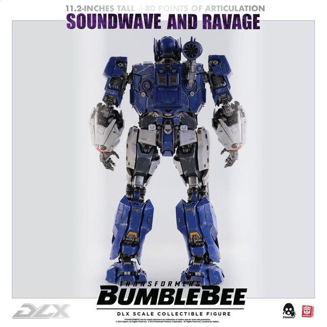 Transformers Bumblebee DLX Action Figure 2-Pack 1/6 Soundwave & Ravage 28cm