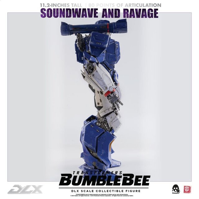 Transformers Bumblebee DLX Action Figure 2-Pack 1/6 Soundwave & Ravage 28cm