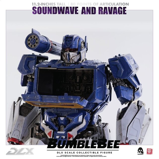 Transformers Bumblebee DLX Action Figure 2-Pack 1/6 Soundwave & Ravage 28cm