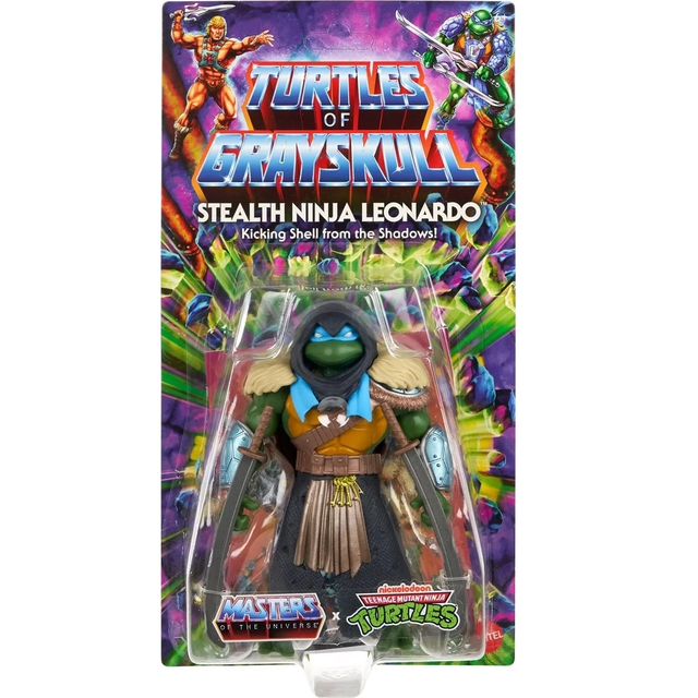 MOTU x TMNT: Turtles of Grayskull Action Figure Stealth Ninja Leonardo 14cm
