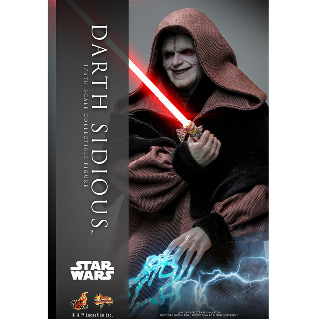 Star Wars Movie Masterpiece Action Figure 1/6 Darth Sidious 29cm