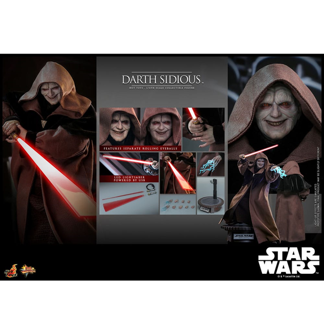 Star Wars Movie Masterpiece Action Figure 1/6 Darth Sidious 29cm