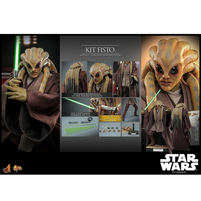 Star Wars Movie Masterpiece Action Figure 1/6 Kit Fisto 32cm