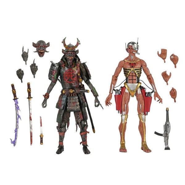Iron Maiden Eddie NECA製フィギュア2体セット 未使用品 Iron Maiden Ultimate Action Figure 2-Pack Future Past World Tour 18cm