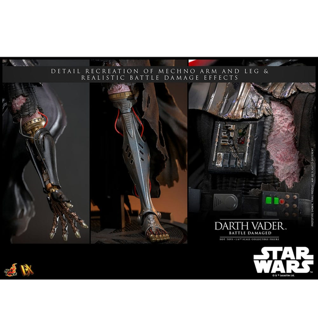 Star Wars Action Figure 1/6 Darth Vader (Battle Damaged) 35cm