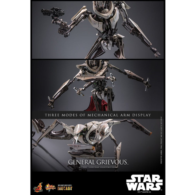 Star Wars Movie Masterpiece Diecast Action Figure 1/6 General Grievous 42cm