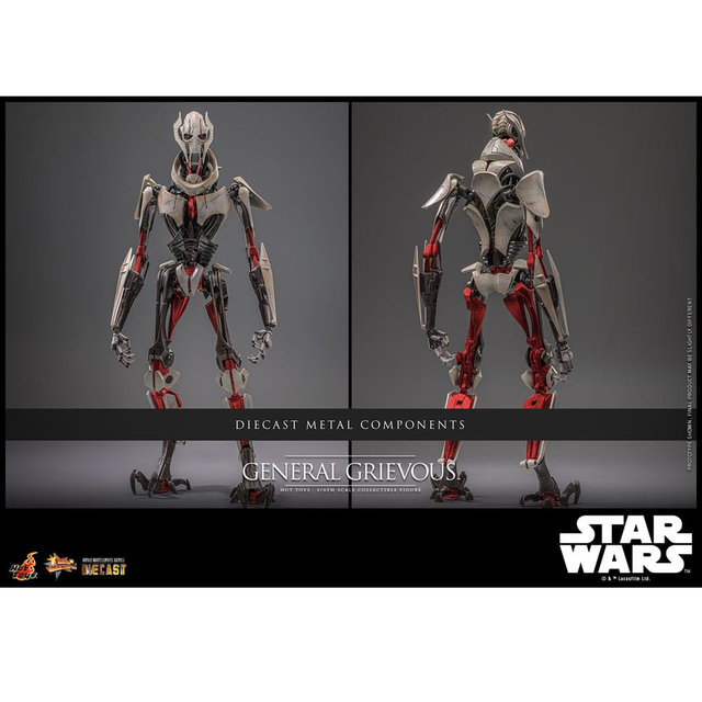 Star Wars Movie Masterpiece Diecast Action Figure 1/6 General Grievous 42cm