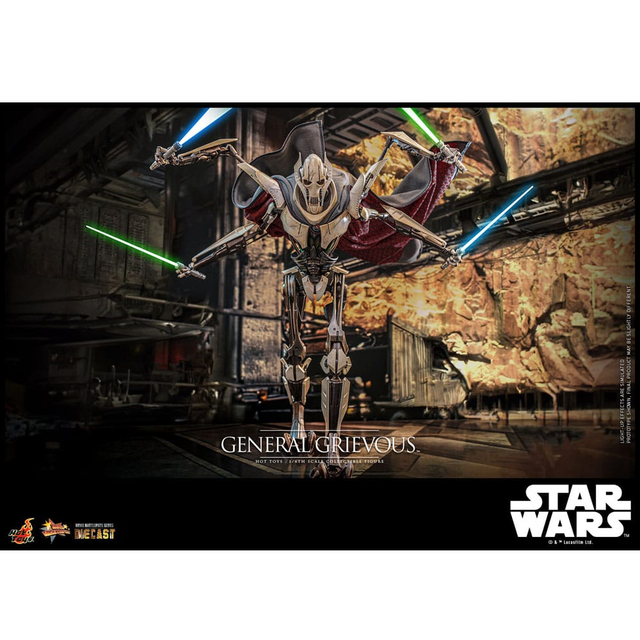 Star Wars Movie Masterpiece Diecast Action Figure 1/6 General Grievous 42cm