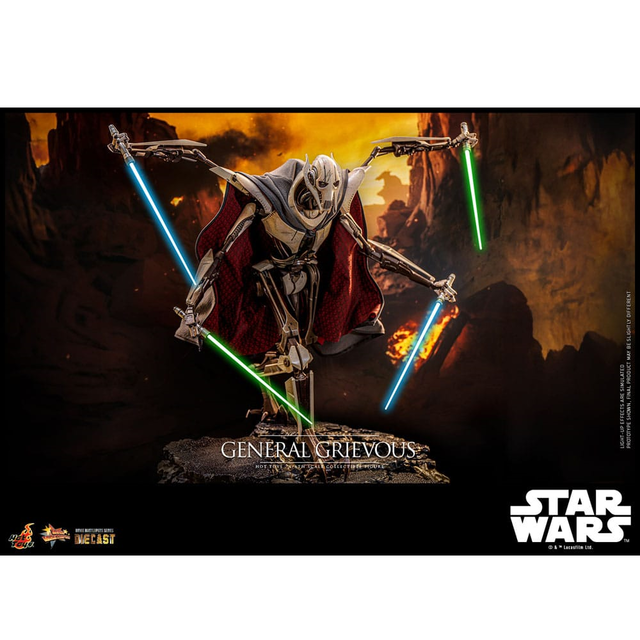 Star Wars Movie Masterpiece Diecast Action Figure 1/6 General Grievous 42cm