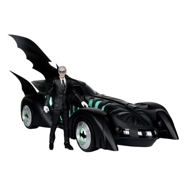 Batman Forever DC Multiverse  Alfred Pennyworth & Batmobile (Gold Label) 79cm Batman Forever DC Multiverse  Alfred Pennyworth & Batmobile (Gold Label) 79cm