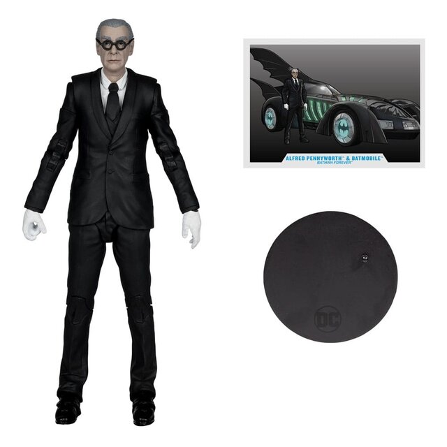 Batman Forever DC Multiverse  Alfred Pennyworth & Batmobile (Gold Label) 79cm Batman Forever DC Multiverse  Alfred Pennyworth & Batmobile (Gold Label) 79cm