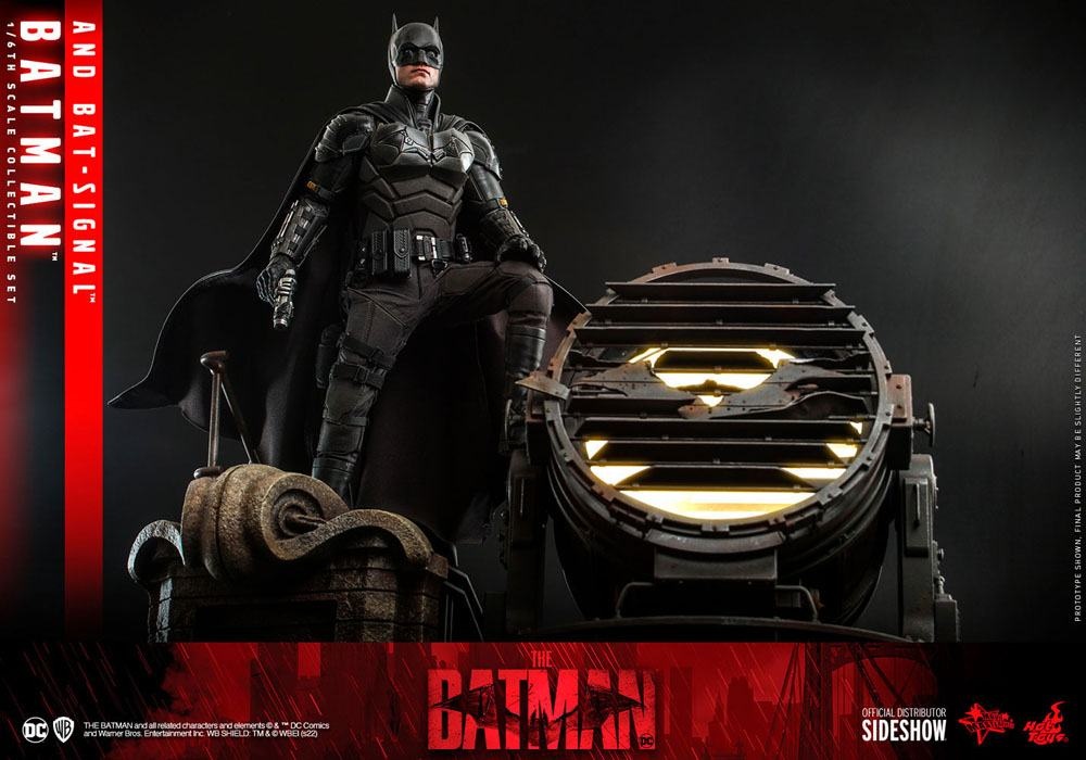 Hot Toys The Batman Movie Masterpiece Batman with Bat-Signal afbeelding