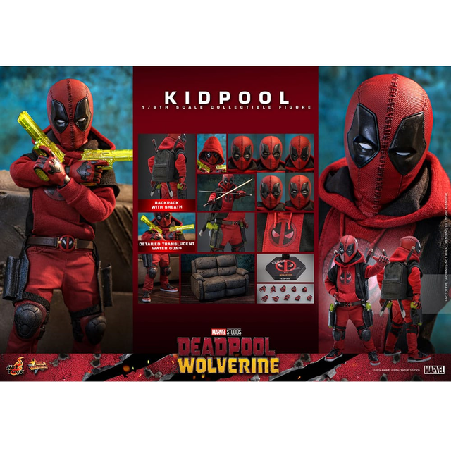 Deadpool & Wolverine Movie Masterpiece Action Figure 1/6 Kidpool 22cm