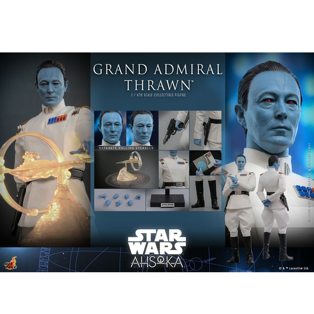 Star Wars: Ahsoka Action Figure 1/6 Grand Admiral Thrawn 32cm