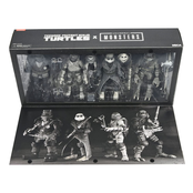 Universal Monsters x Teenage Mutant Ninja Turtles Action Figures 4-Pack Turtles Black & White 18cm