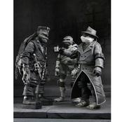 Universal Monsters x Teenage Mutant Ninja Turtles Action Figures 4-Pack Turtles Black & White 18cm