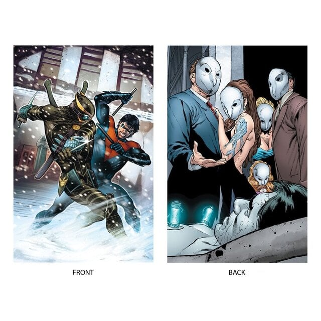 DC Multiverse Action Figure 3-Pack Nightwing vs. Talon & Owl (Batman: The Court of Owls) (Gold Label) 18cm