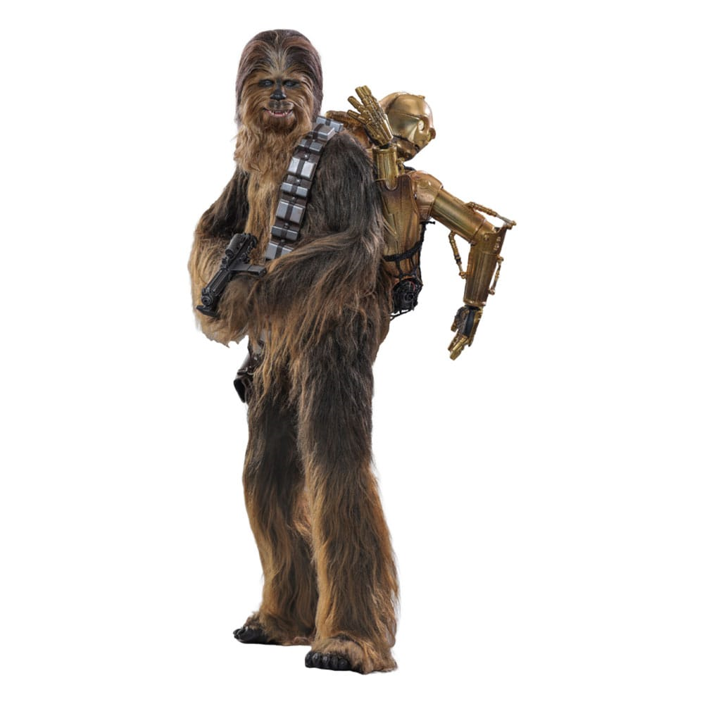 Hot Toys Chewbacca with Disassembled C-3PO afbeelding