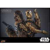 Star Wars Episode V Movie Masterpiece Action Figure 1/6 Chewbacca with Disassembled C-3PO 36cm