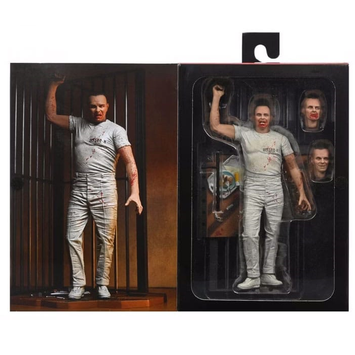 NECA Il Silenzio Degli Innocenti – Action Figure Dr. Hannibal Lecter (Prison Escape) 17,8 Cm, Con Teste Intercambiabili