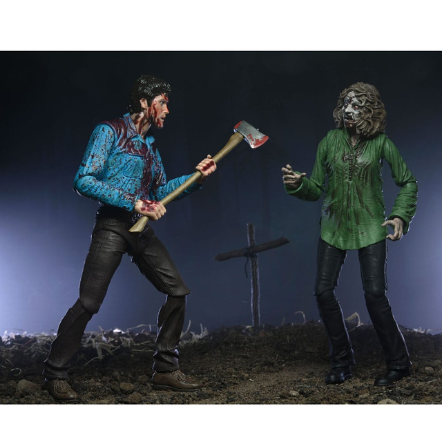 Evil Dead Ultimate Action Figure 2-Pack Bloody Ash & Cheryl Williams 18 cm