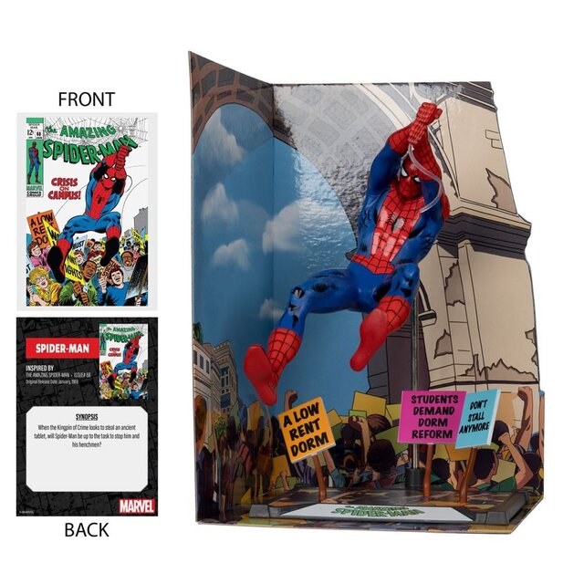 Marvel Collection PVC Statue 1/10 Spider-Man & Scene Gold Label (The Amazing Spider-Man #68) 15cm