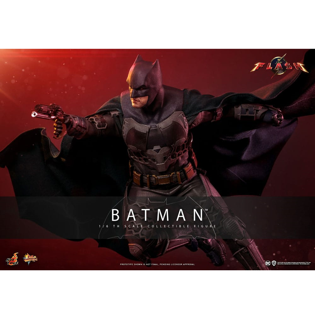 he Flash Movie Masterpiece Action Figure 1/6 Batman & Batcycle 30cm