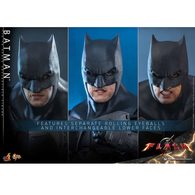 he Flash Movie Masterpiece Action Figure 1/6 Batman & Batcycle 30cm