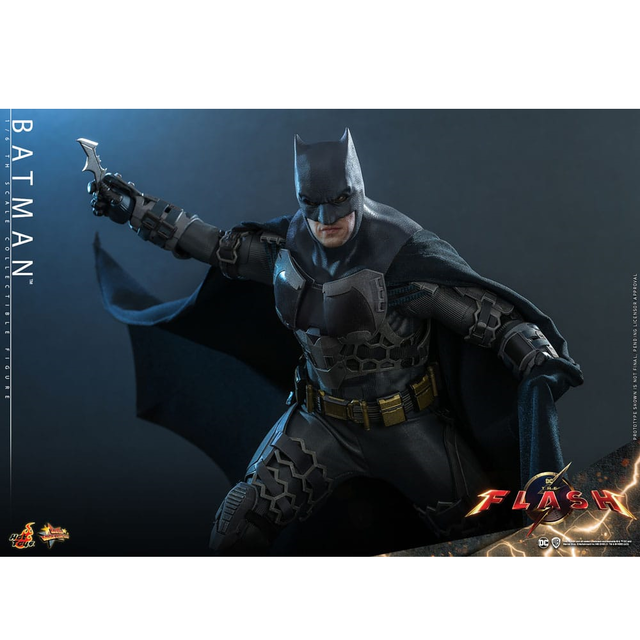 he Flash Movie Masterpiece Action Figure 1/6 Batman & Batcycle 30cm