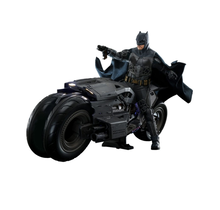 he Flash Movie Masterpiece Action Figure 1/6 Batman & Batcycle 30cm