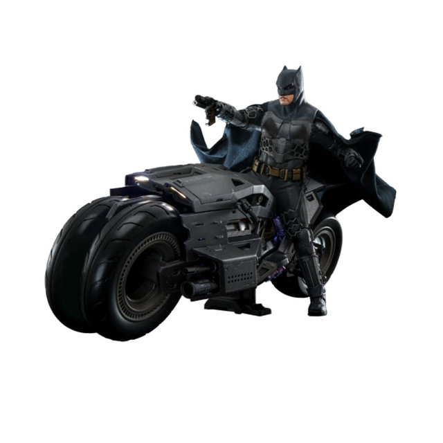 he Flash Movie Masterpiece Action Figure 1/6 Batman & Batcycle 30cm