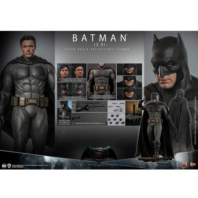 Batman v Superman: Dawn of Justice Movie Masterpiece Action Figure 1/6 Batman (2.0) 32cm
